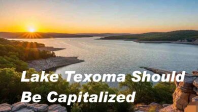 lake texoma should be capitalized