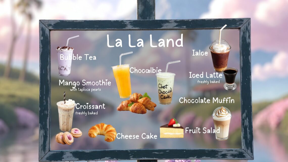 La La Land Cafe Menu