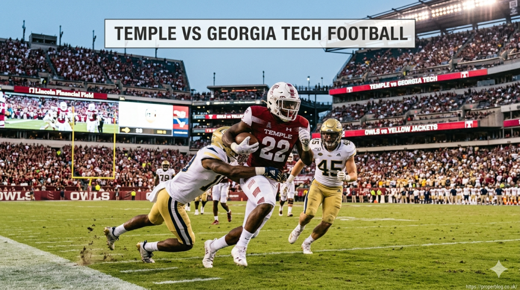 Temple vs Georgia Tech Football: Series History and Matchup Overview