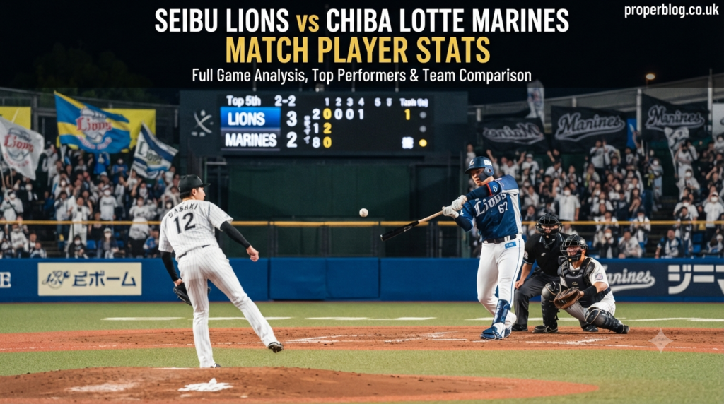 Seibu Lions vs Chiba Lotte Marines Match Player Stats: Full Game Analysis, Top Performers & Team Comparison