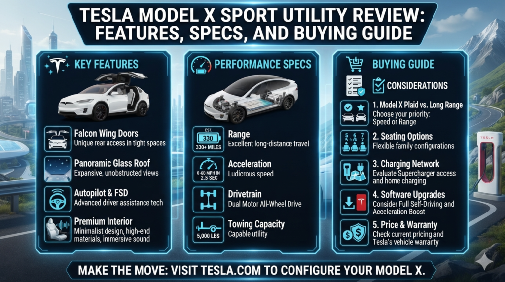 Tesla Model X Sport Utility Review: Features, Specs, and Buying Guide
